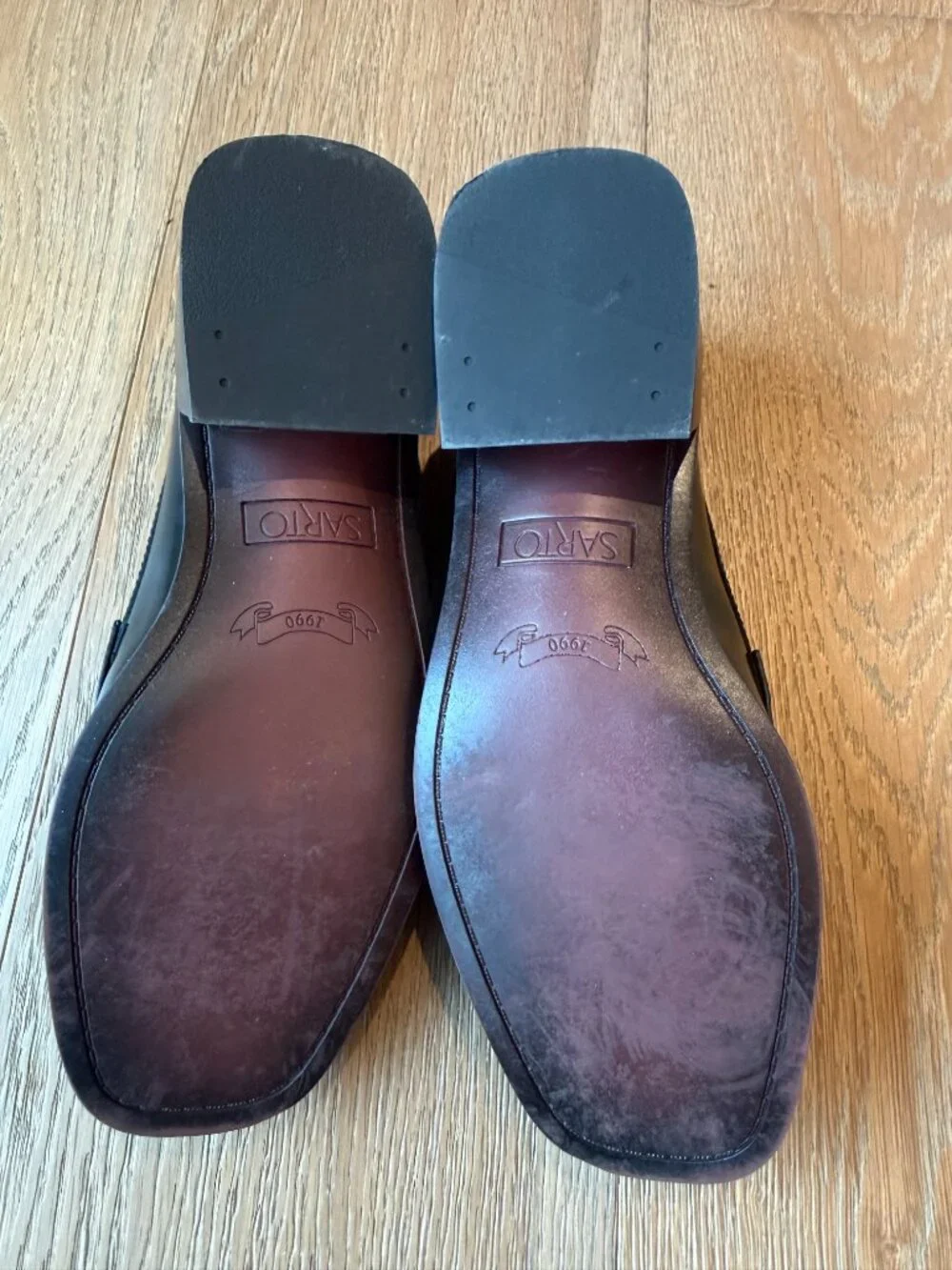 Franco Sarto Black Patent Square Toe Loafer Shoes - Size